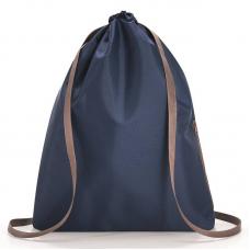 Рюкзак спортивный складной женский Reisenthel Mini Maxi Sacpack Dark Blue AU4059, для обуви, школьный
