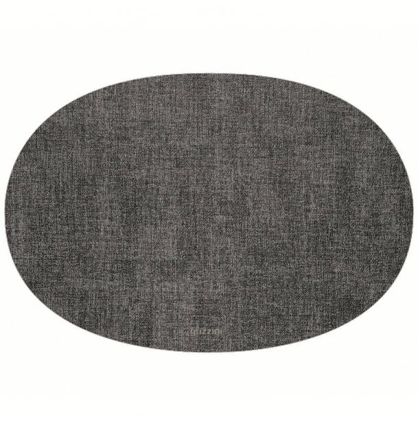 Салфетка подстановочная овальная двухсторонняя Guzzini Fabric, темно-серая 22604622