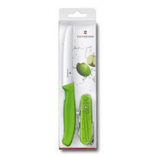 Набор Victorinox Color Twins зеленый (нож для овощей+ Spartan), лезвие 8 см, 12 функ