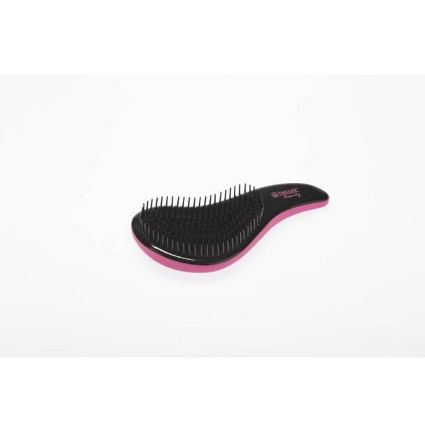 Щетка массажная мини для легкого расчесывания волос Dewal Beauty розовая DBT-05