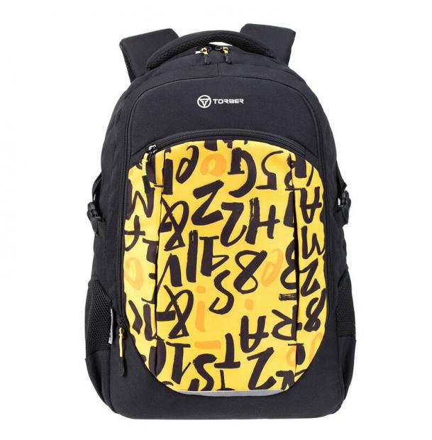 Школьный рюкзак TORBER CLASS X T9355-22-BLK-YEL