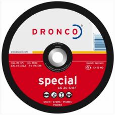 Шлифовальный диск по камню CS30S 230х6х22,2,23 Dronco 3236660