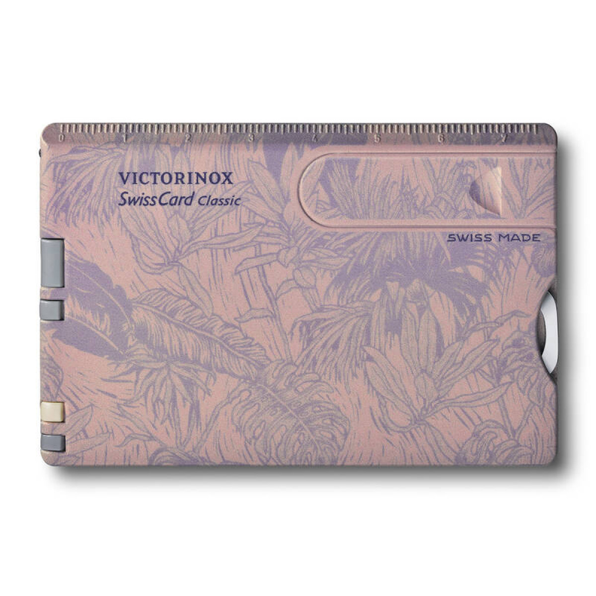 Швейцарская карточка VICTORINOX SwissCard Classic Spring Spirit, 10 функций, розово-сиреневая 5