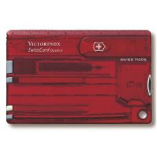 Швейцарская карточка SwissCard Quattro красная Victorinox 0.7200.T
