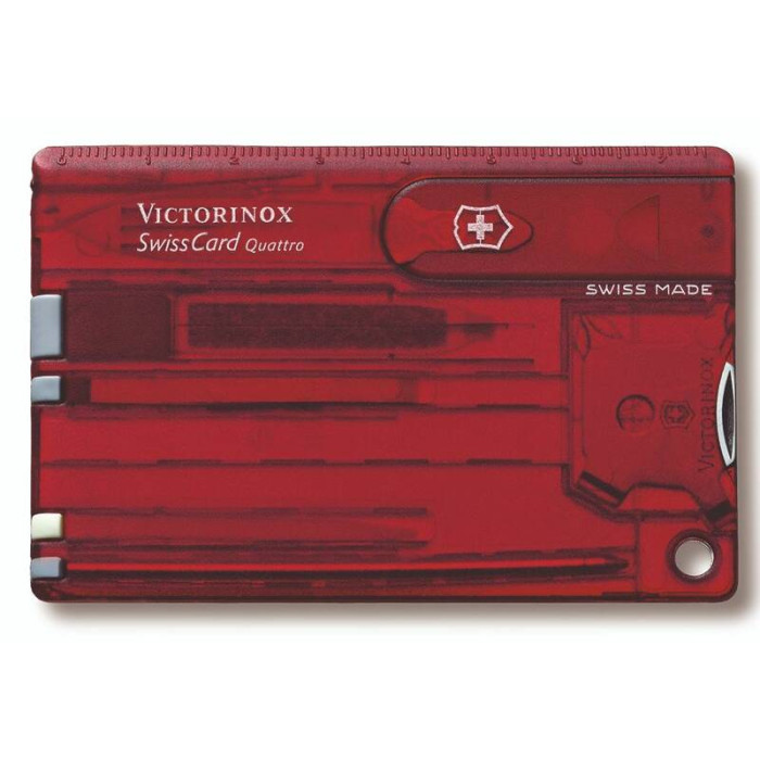 Швейцарская карточка SwissCard Quattro красная Victorinox 0.7200.T