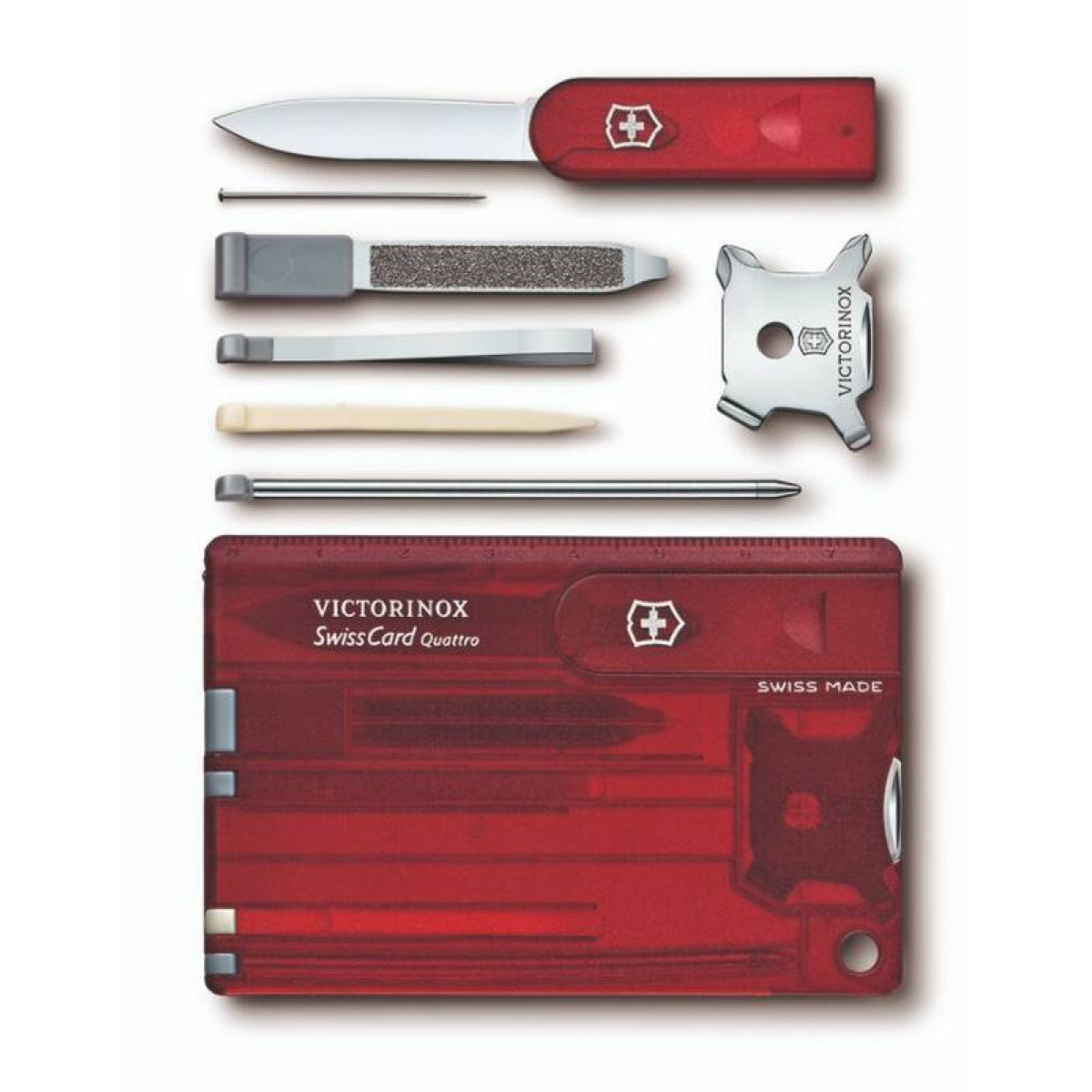 Швейцарская карточка SwissCard Quattro красная Victorinox 0.7200.T 3
