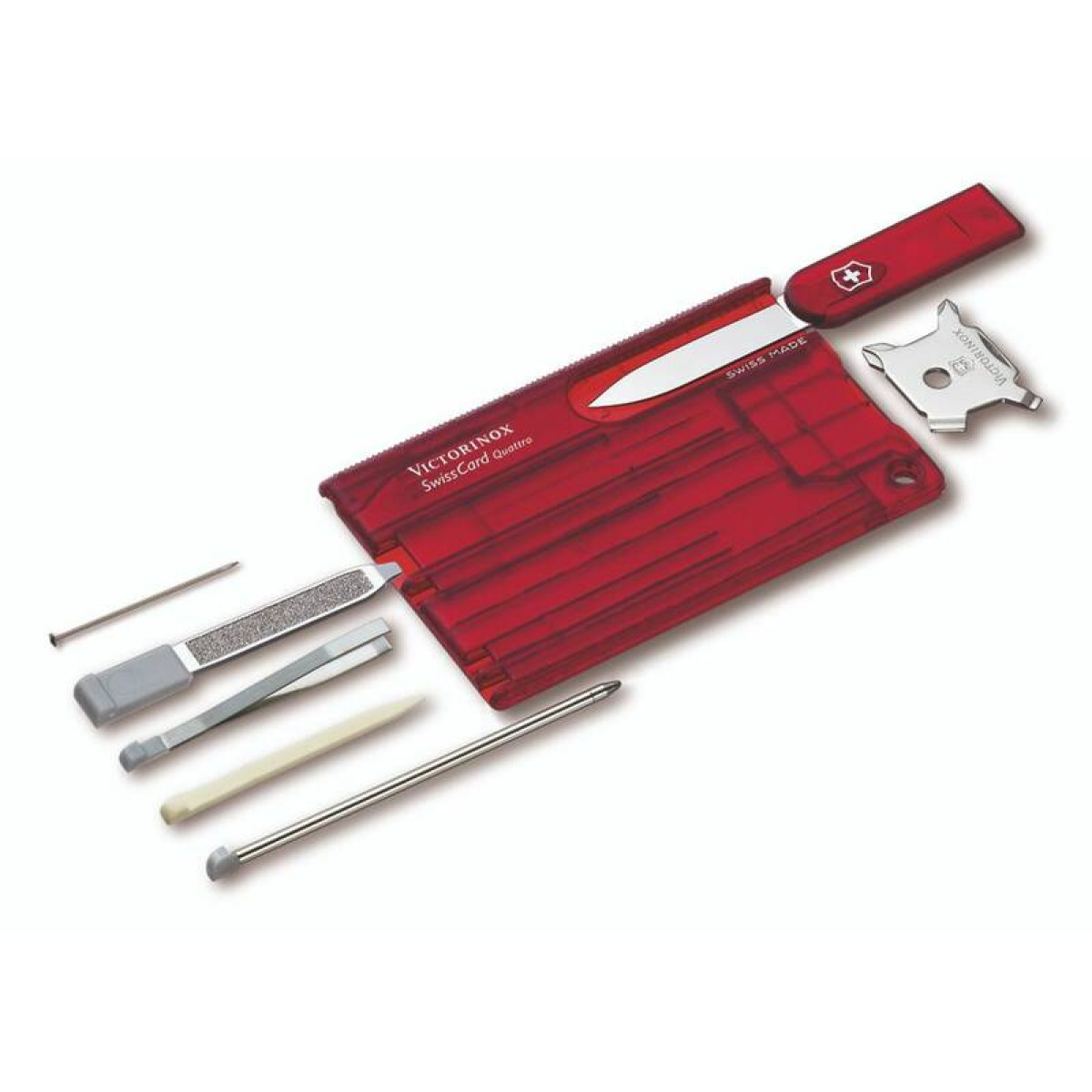 Швейцарская карточка SwissCard Quattro красная Victorinox 0.7200.T 2