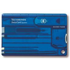 Швейцарская карточка SwissCard Quattro синяя Victorinox 0.7222.T2