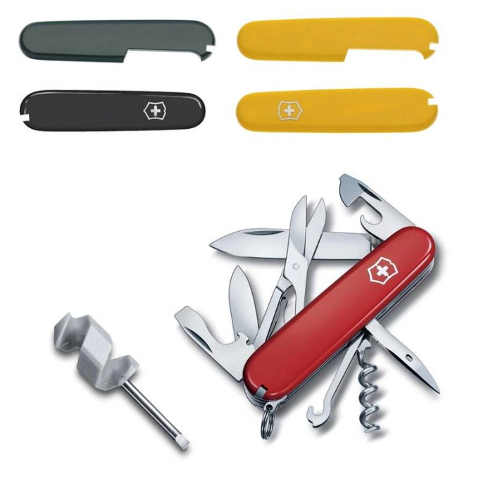 Швейцарский нож Victorinox Climber с 2 комплектами дополнительных накладок и мини-отверткой
