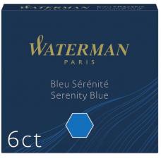 Синие чернильные картриджи Waterman International 6шт/уп