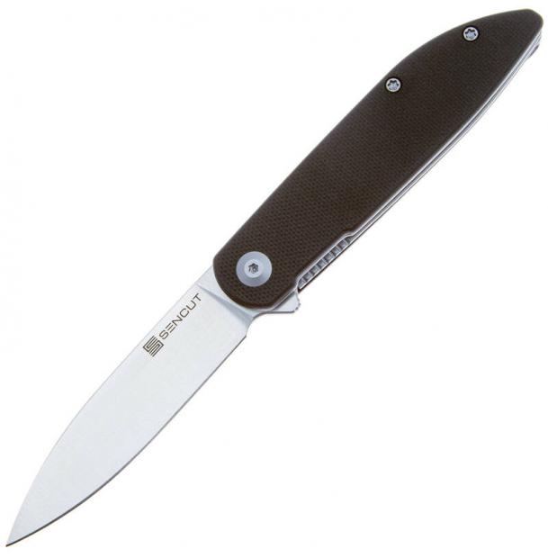 Складной нож Sencut Bocll II satin сталь D2 S22019-1, рукоять Black G10