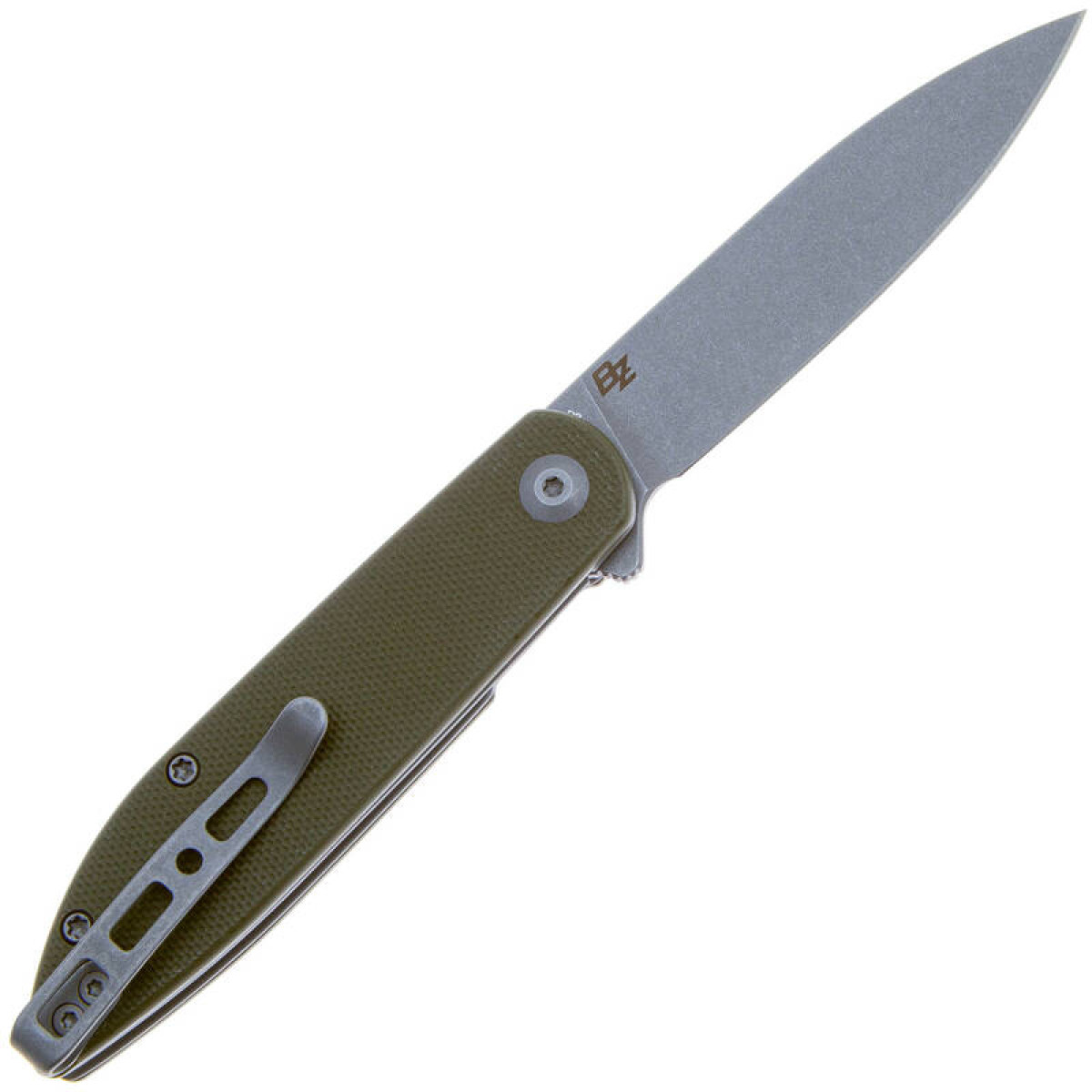Складной нож Sencut Bocll II stonewash сталь D2 S22019-4, рукоять OD Green G10 10