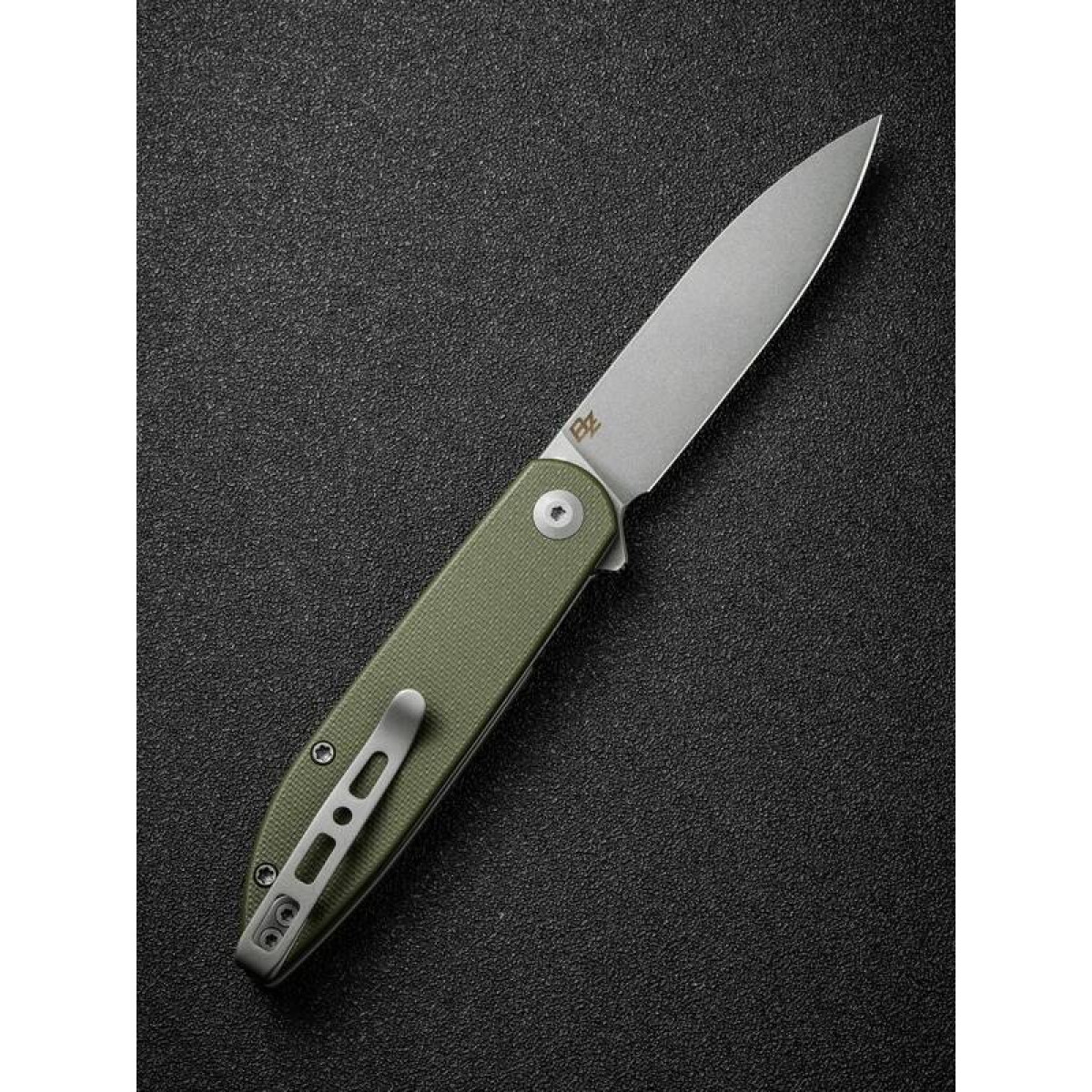 Складной нож Sencut Bocll II stonewash сталь D2 S22019-4, рукоять OD Green G10 4