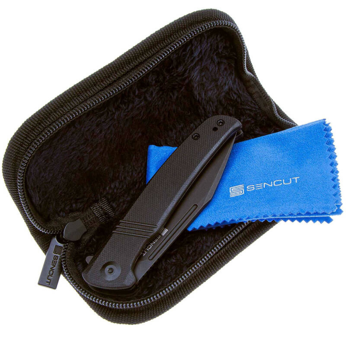 Складной нож Sencut Brazoria Blackwash сталь D2 SA12A, рукоять Black G10 6