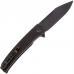 Складной нож Sencut Brazoria Blackwash сталь D2 SA12A, рукоять Black G10