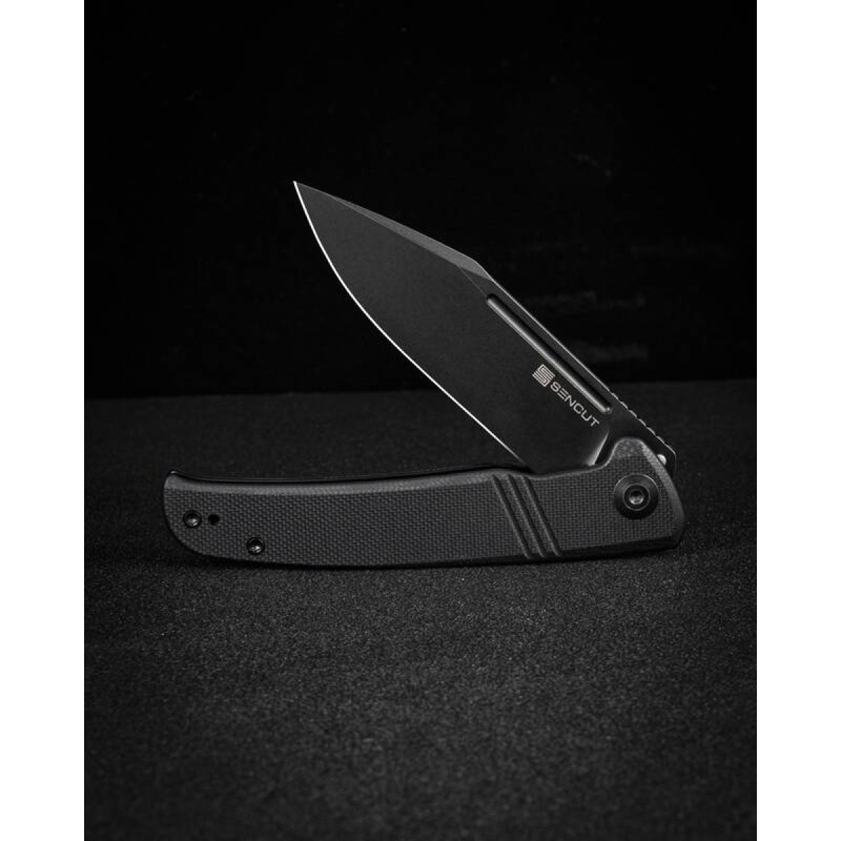 Складной нож Sencut Brazoria Blackwash сталь D2 SA12A, рукоять Black G10 5