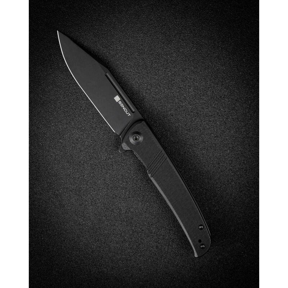 Складной нож Sencut Brazoria Blackwash сталь D2 SA12A, рукоять Black G10 4