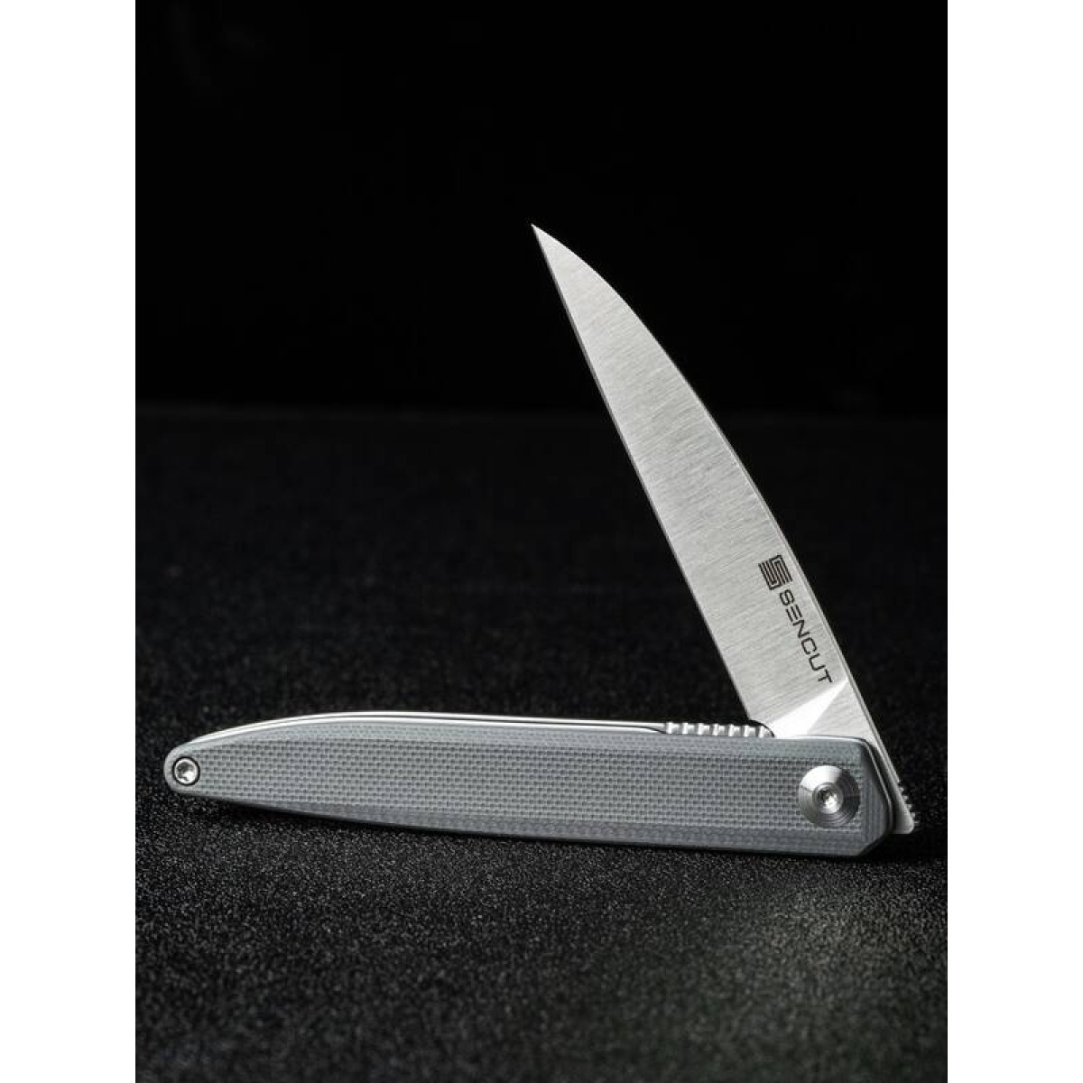 Складной нож SENCUT Jubil D2 S20029-3 Satin Finished Handle G10 Gray 7
