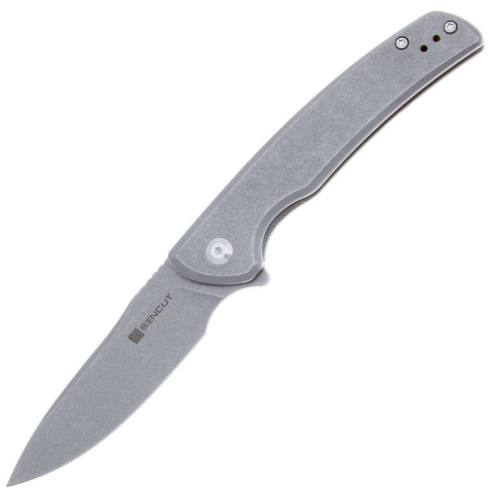 Складной нож Sencut Tynan Stonewash сталь SA10B, рукоять Stonewashed Steel
