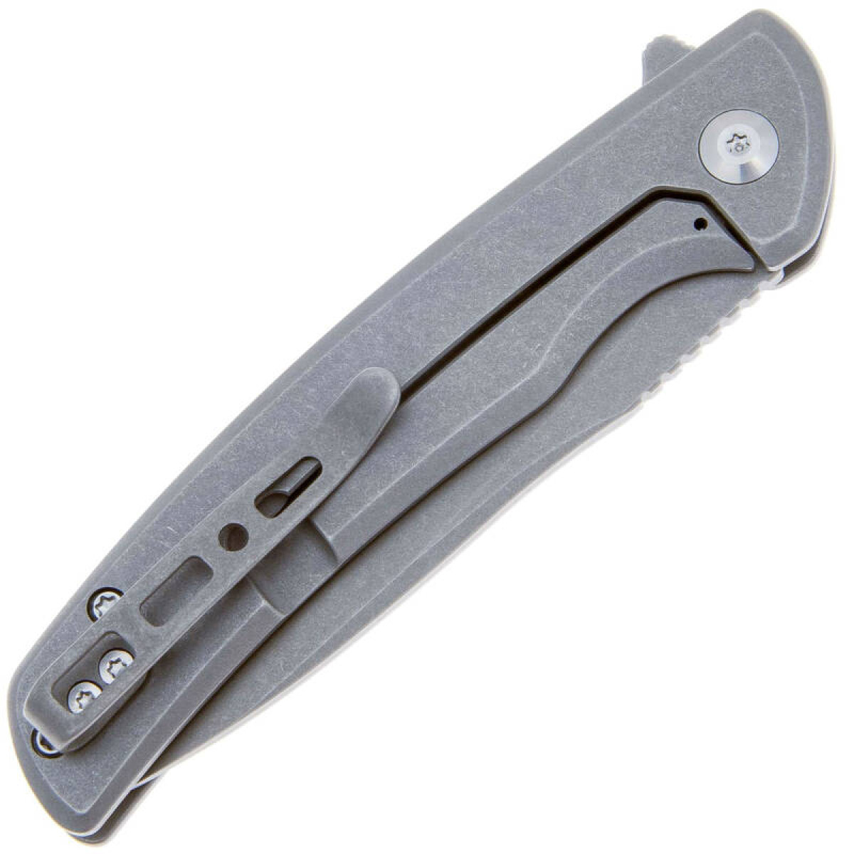 Складной нож Sencut Tynan Stonewash сталь SA10B, рукоять Stonewashed Steel 5