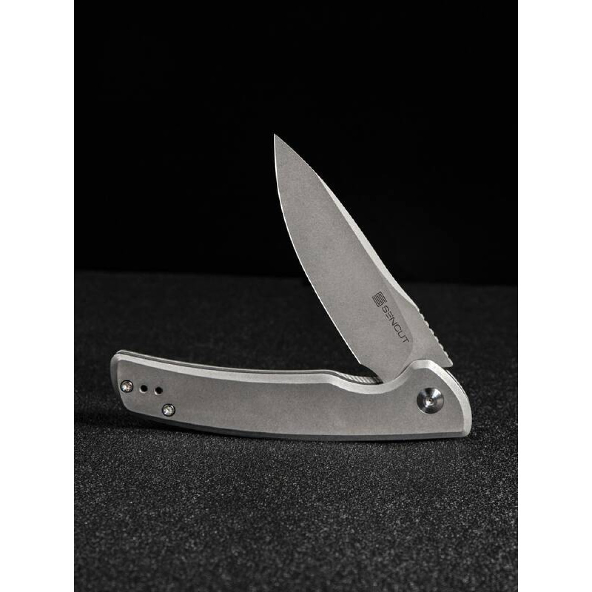 Складной нож Sencut Tynan Stonewash сталь SA10B, рукоять Stonewashed Steel 6