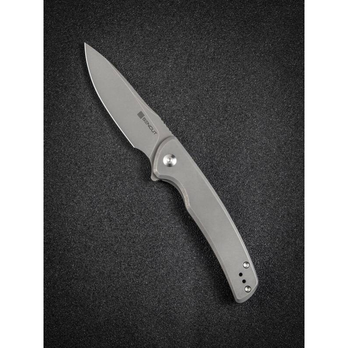 Складной нож Sencut Tynan Stonewash сталь SA10B, рукоять Stonewashed Steel 10