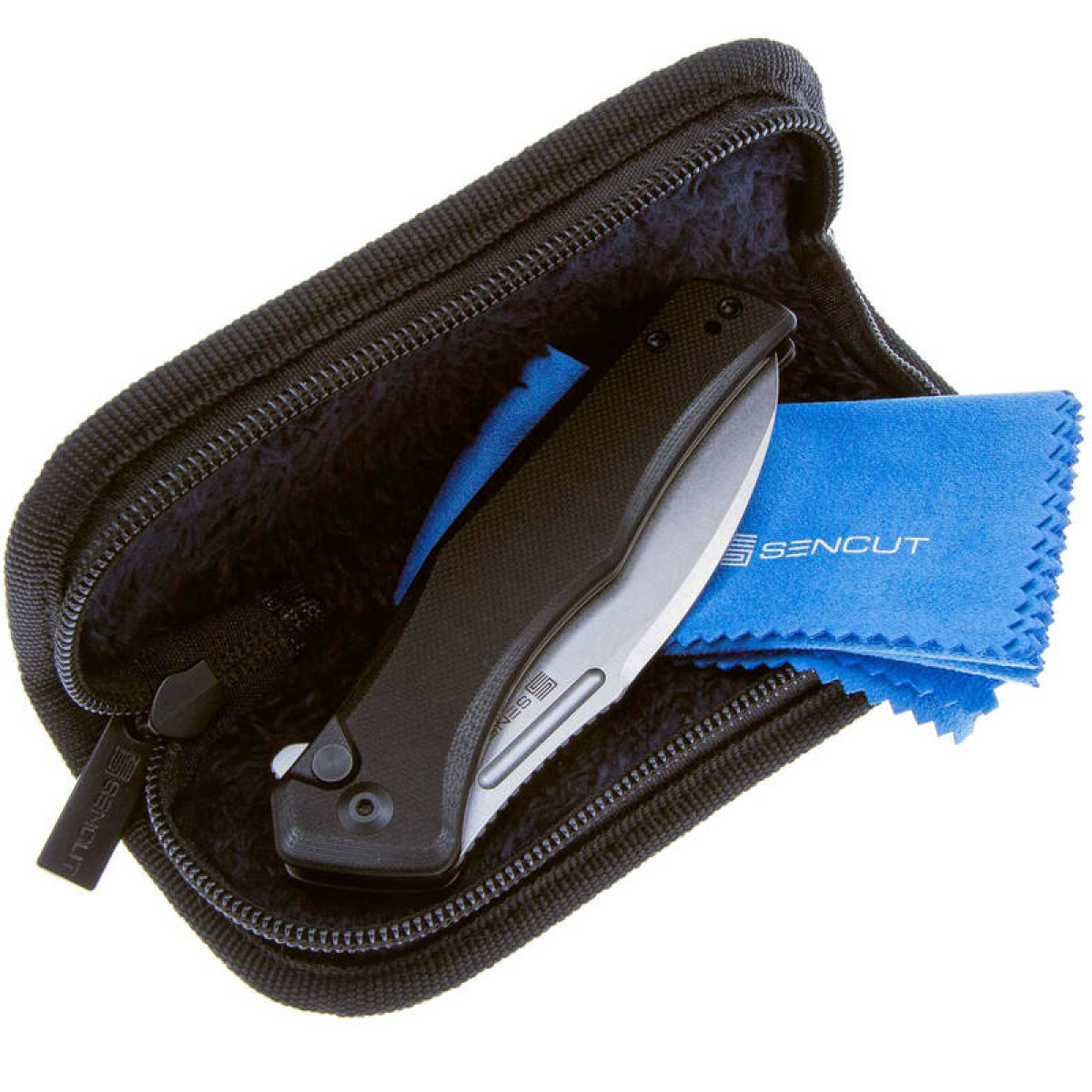 Складной нож Sencut Watauga Stonewash сталь D2 S21011-1, рукоять Black G10 3