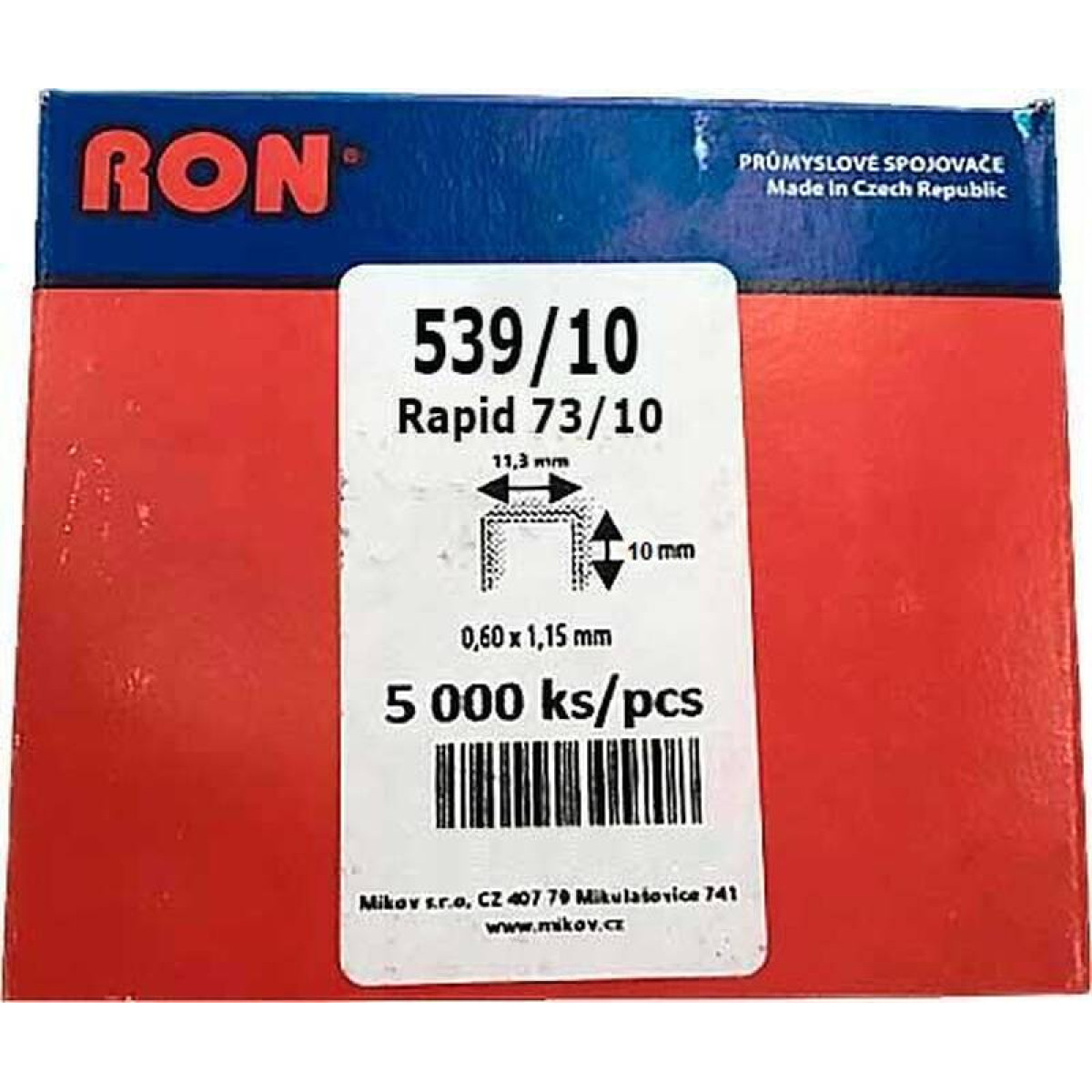 Скоба RON 73/10 5000 шт 539/10 10101548 1