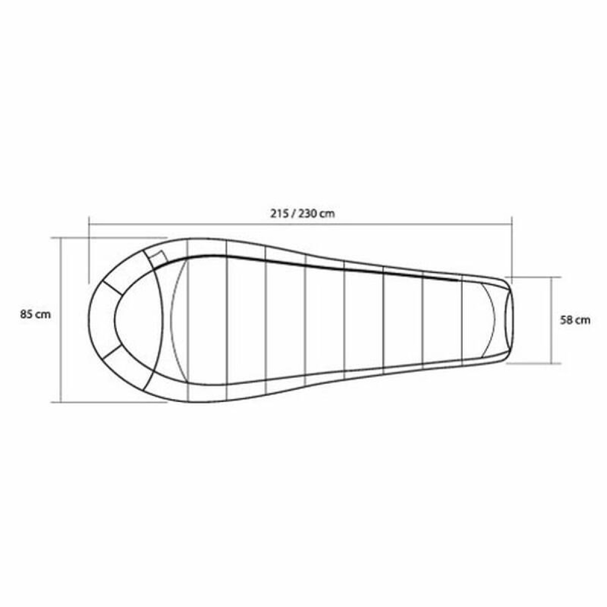 Спальный мешок Trimm Lite IMPACT красный 185 L 2