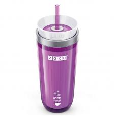 Стакан для охлаждения напитков Zoku Iced Coffee Maker фиолетовый