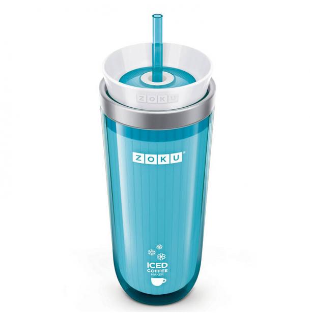 Стакан для охлаждения напитков Zoku Iced Coffee Maker голубой ZK121-TL