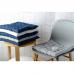 Стеганая подушка на стул из умягченного льна серая Tkano Essential 40х40 TK18-CP0006