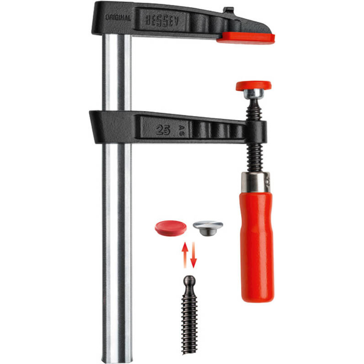 Струбцина из ковкого чугуна 600/175 BESSEY BE-TG60S17 1