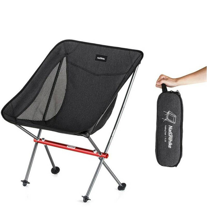 Стул складной Naturehike NH18Y050-Z черный 6927595730676