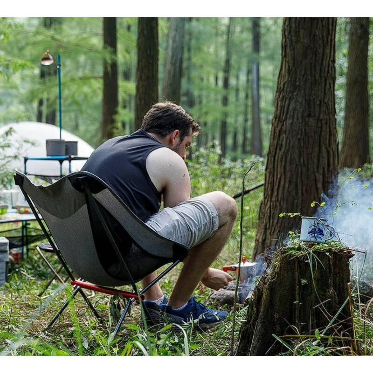 Стул складной Naturehike NH18Y050-Z черный 6927595730676 6