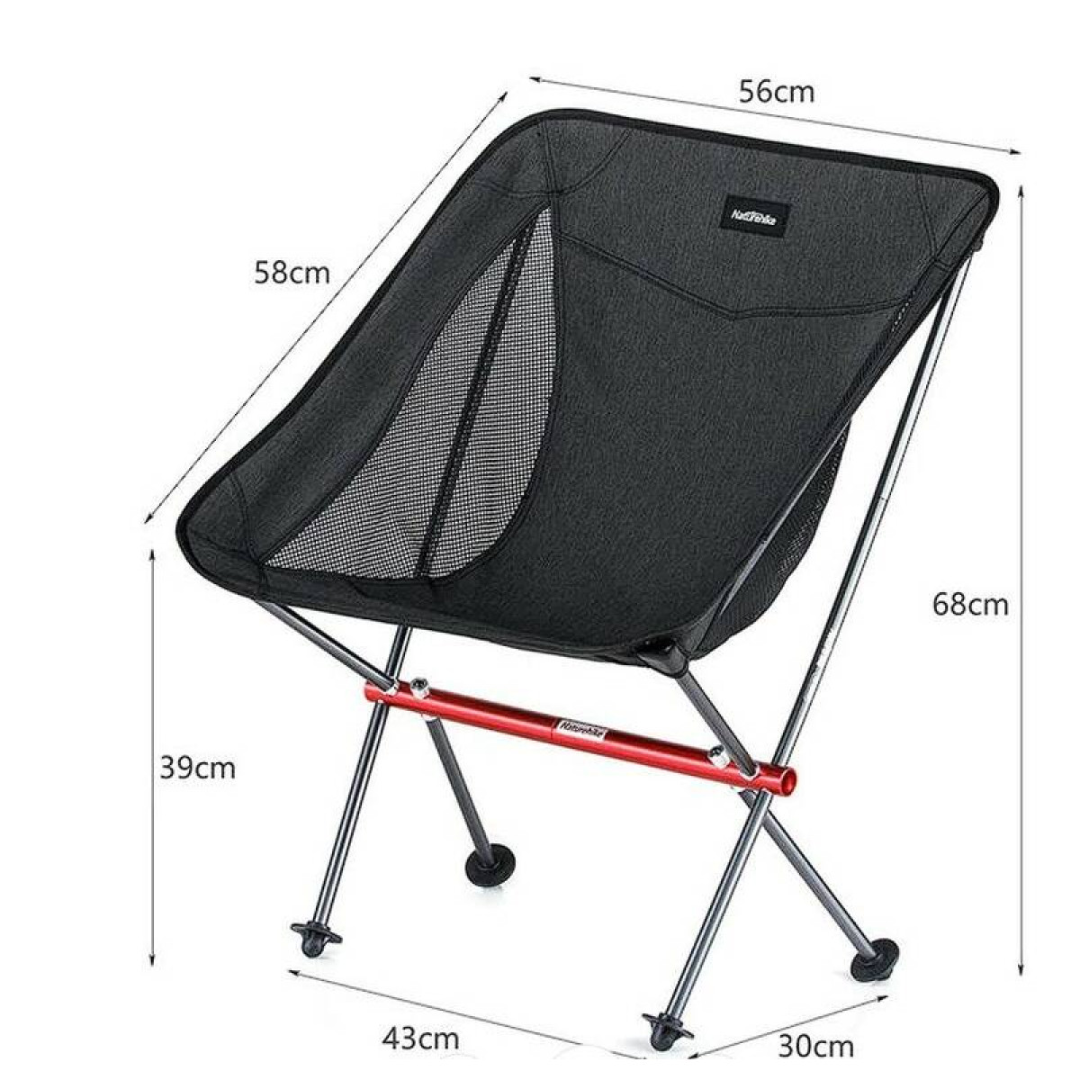 Стул складной Naturehike NH18Y050-Z светло-серый 6927595730683 4