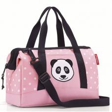 Сумка дорожная детская Reisenthel Allrounder XS Panda Dots Pink IQ3072, для девочек, для вещей, для путешествий, маленькая