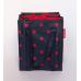 Сумка-органайзер для бутылок Reisenthel Bottlebag Mixed Dots red ZJ3075, хозяйственная, с разделителем, шоппер, для вина