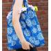 Сумка шоппер Reisenthel Mini Maxi Shopper Batik Strong Blue AT4070, тканевая, складная, женская, авоська