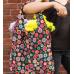 Сумка шоппер Reisenthel Mini Maxi Shopper Happy Flowers AT7048, тканевая, складная, женская, авоська