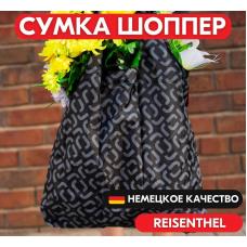 Сумка шоппер Reisenthel Mini Maxi Shopper Signature Black AT7054, тканевая, складная, женская, авоська