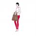 Сумка шоппер Reisenthel Mini Maxi Shopper Glencheck Red AT3068, тканевая, складная, женская, авоська
