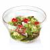 Сушилка для салата и зелени, овощей, фруктов, ягод Guzzini My Kitchen, пластиковая, с механической центрифугой, ручная, для салата, грибов, белая 17090011 16910092