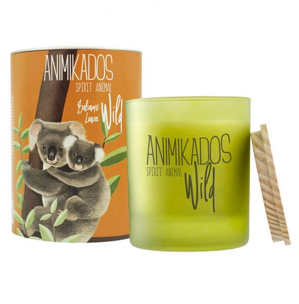 Свеча ароматическая Ambientair Wild Koala Бальзамические листья 40 ч VV040BLAW