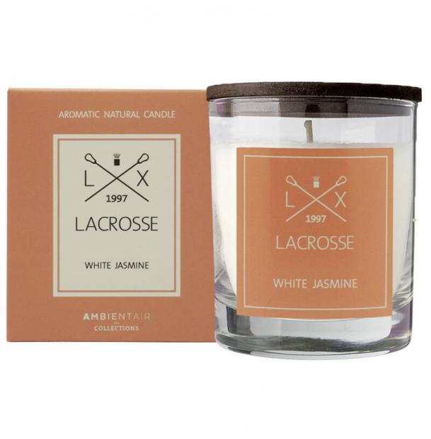 Свеча ароматическая Ambientair Lacrosse Белый жасмин 40ч VV040WJLC