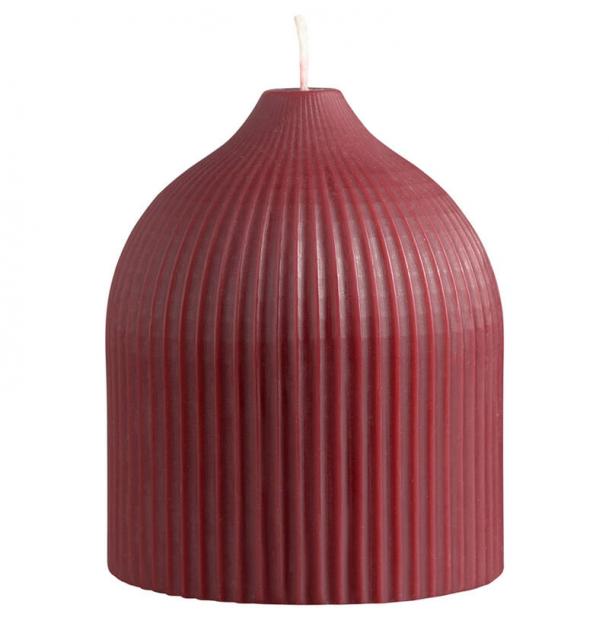 Свеча декоративная Tkano бордового цвета из коллекции Edge TK22-CND0019