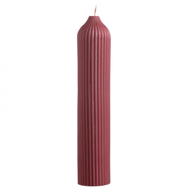 Свеча декоративная Tkano бордового цвета из коллекции Edge TK22-CND0021
