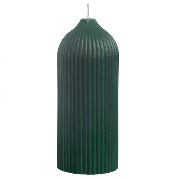 Свеча Tkano декоративная темно-зеленая Edge 16,5 TK22-CND0029