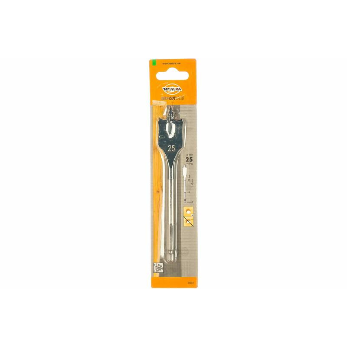 Сверло перьевое Self Cut 25х152 мм HAWERA F00Y228071 2