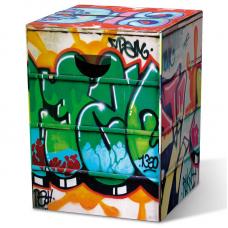 Табурет картонный сборный Remember Graffiti